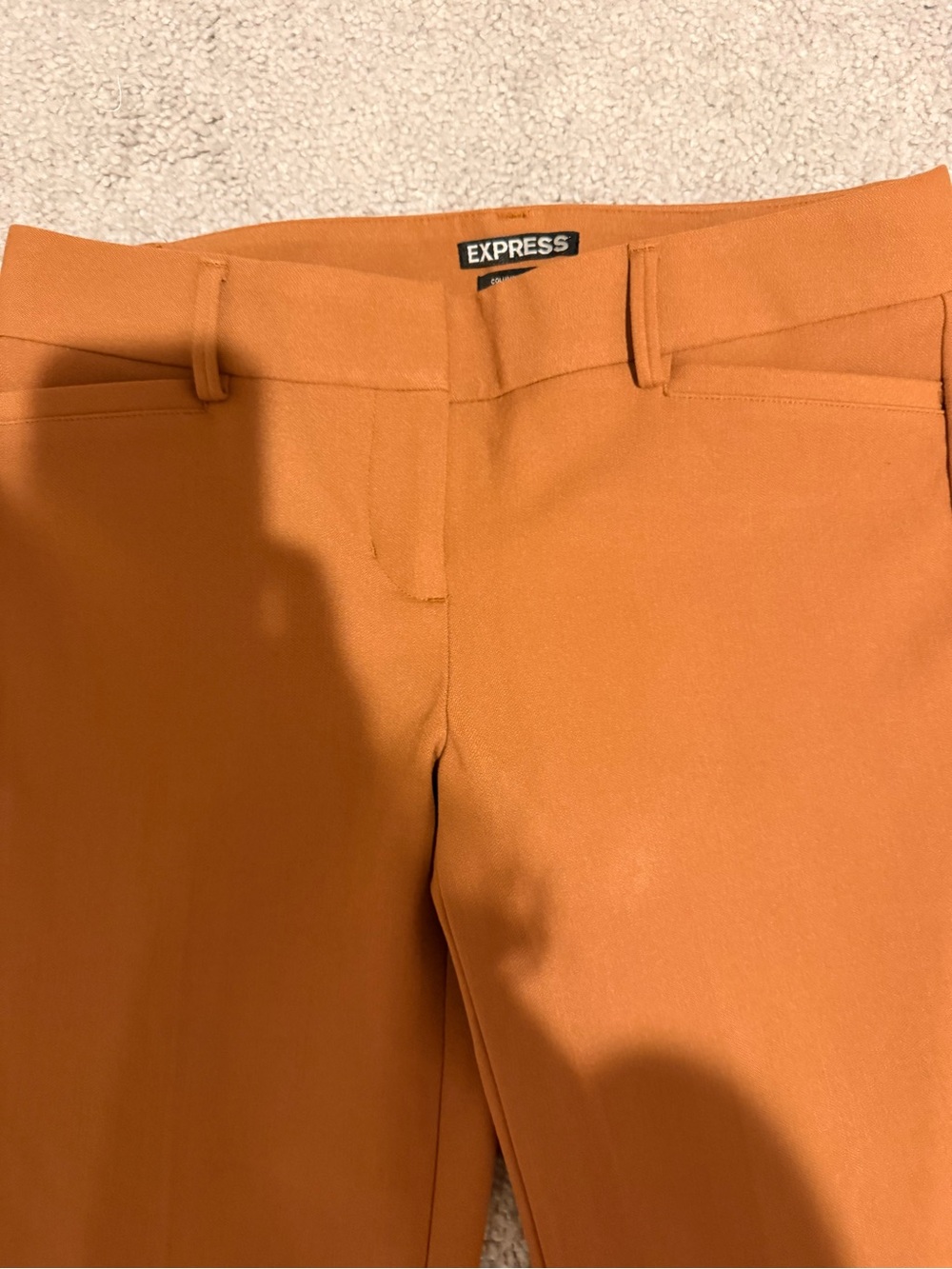 Express Burnt Orange Tailored Pants
